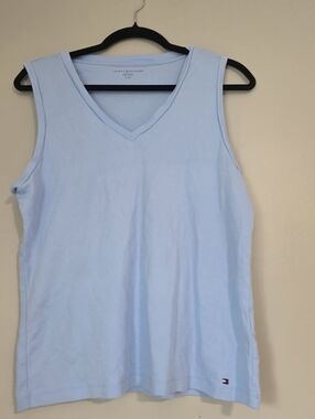 Tommy Hilfiger Light Blue V-Neck Tank